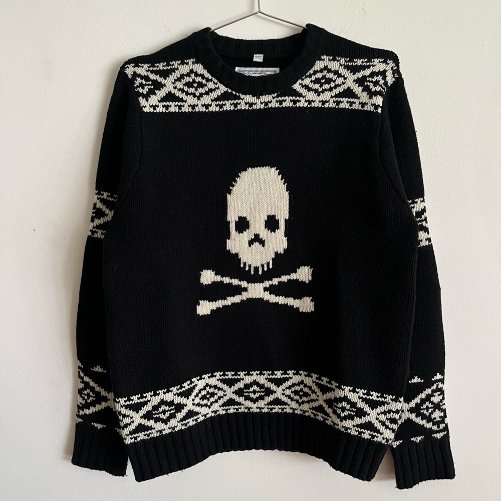 Schott Skull & Bones Knitted Sweater- M
